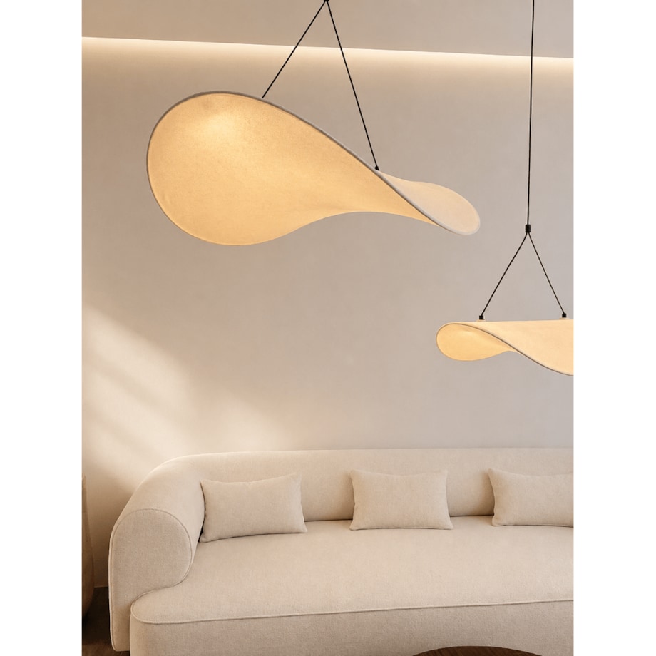 Lampa wisząca Hikari L biała Monnarita