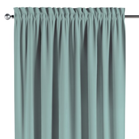Zasłona na kanale z grzywką 1 szt. 130x260 jasny turkus