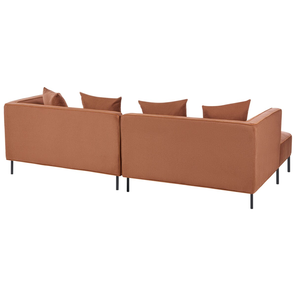 Narożnik dla 3 osób SATER Brązowy Prawostronny