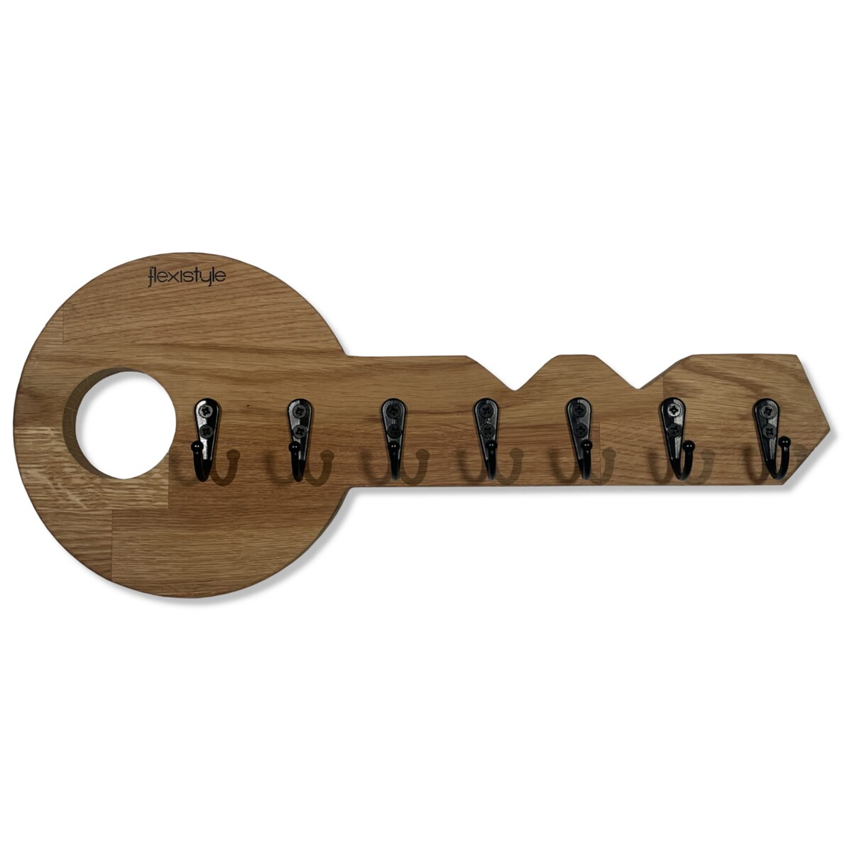 Drewniany wieszak na klucze Klucz Dębowy