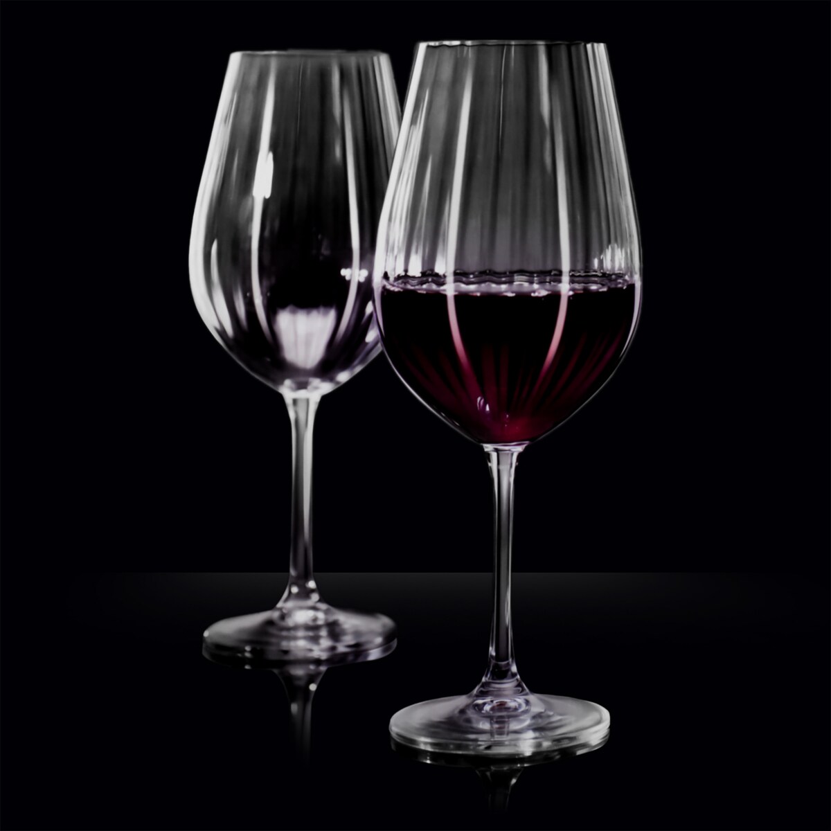 4X Kieliszki Kryształowe Do Wina Szampana Szklanki Eleganckie Szklane 690 Ml Zestaw