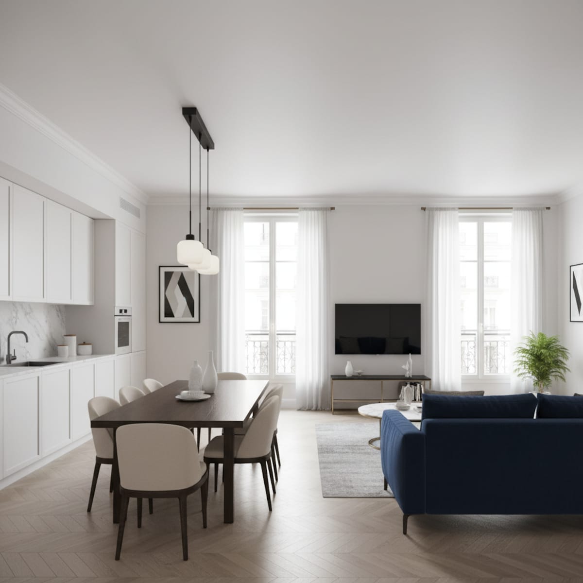 lampa wisząca 3 punktowa edylit białe klosze loft