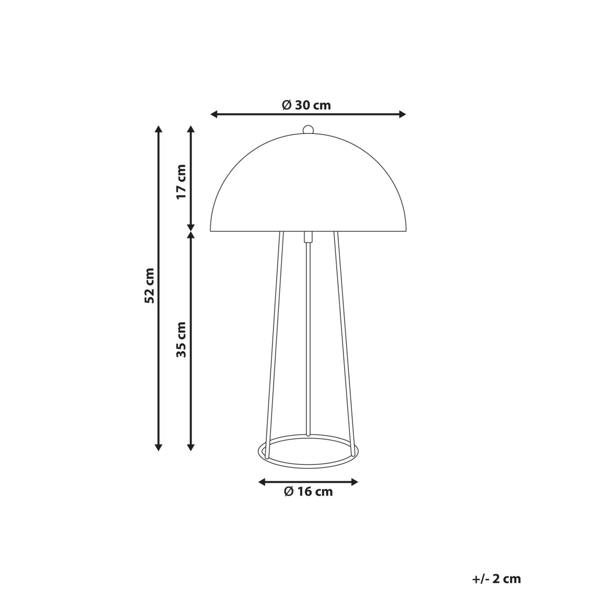 Lampa stołowa MOPAN Metal Czarny
