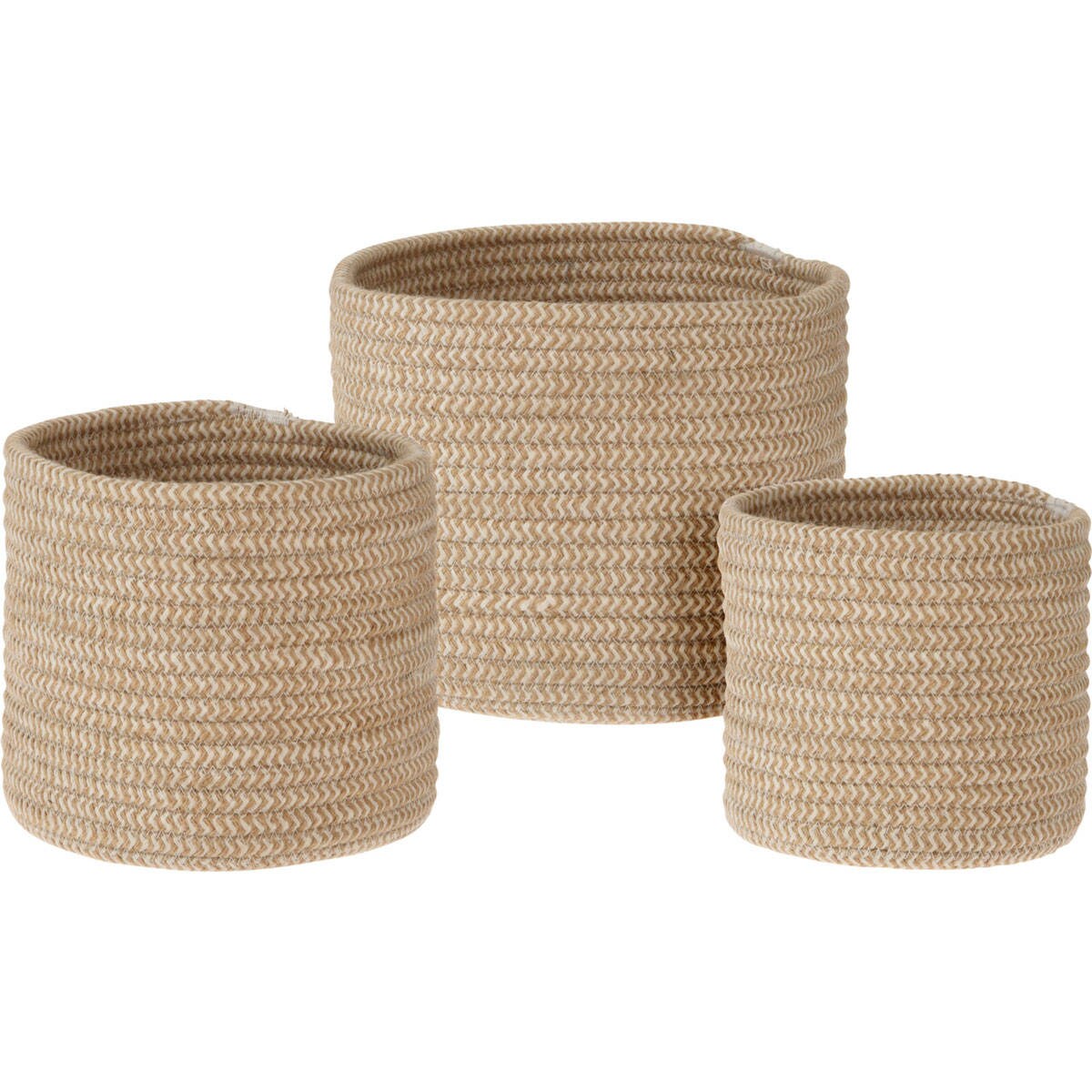 Kosze do przechowywania NATURAL, 3 sztuki