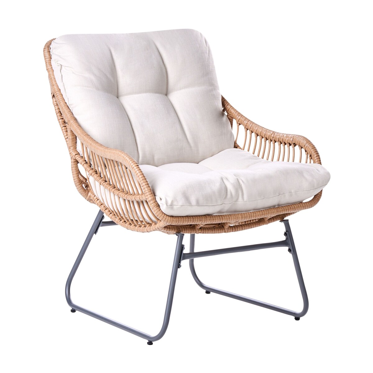 Krzesło ogrodowe MESTRE Technorattan Jasnobeżowy