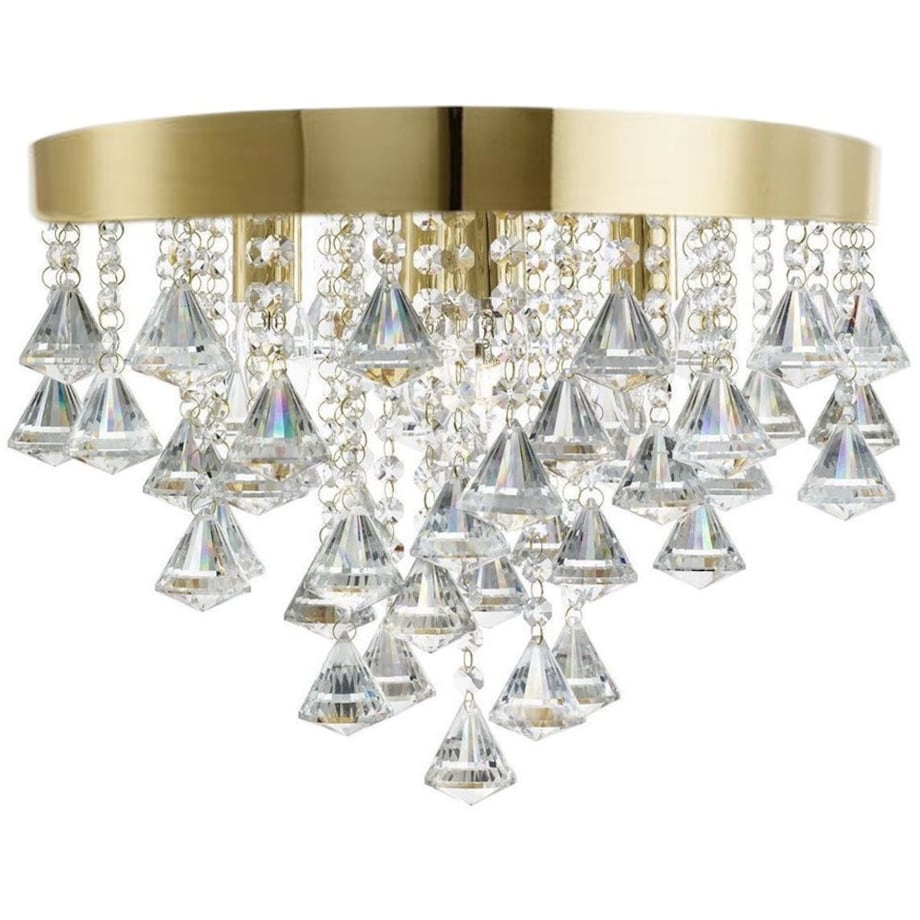 Lampa Sufitowa Wisząca App1655-3Cp Złoty, Metal