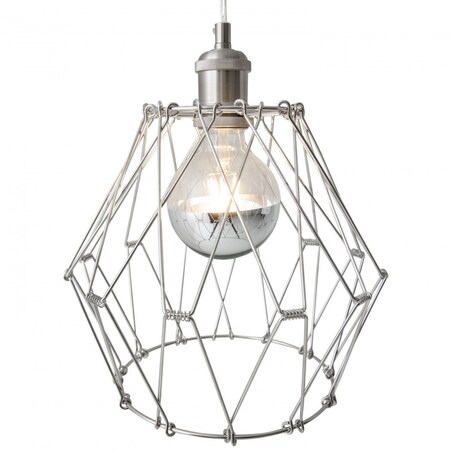Regulowana LAMPA wisząca 6115359 Nave druciana OPRAWA metalowy ZWIS klatka chrom