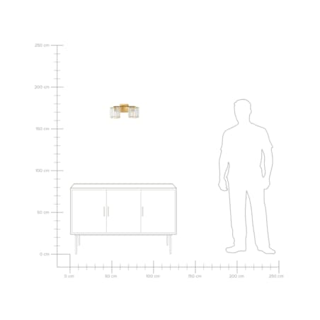 Lampa ścienna LOURIDO Metal Złoty