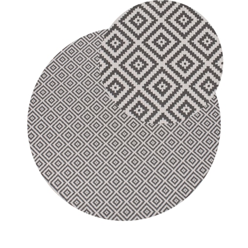 Dywan zewnętrzny THRISSUR Szary ø 160 cm