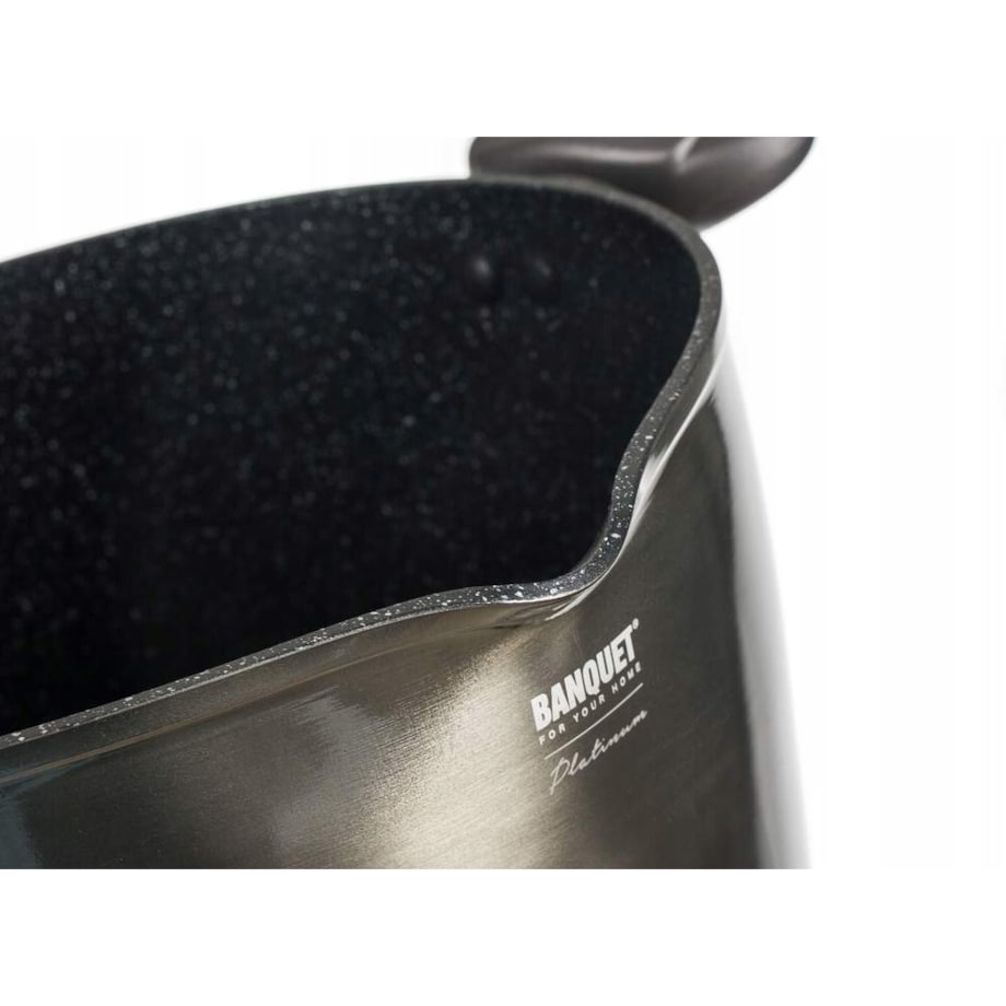 Garnek DO GOTOWANIA makaronu ziemniaków obiad METALLIC PLATINUM 24cm 6,2L