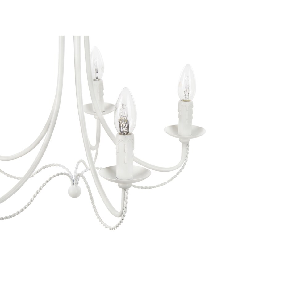 Żyrandol metalowy biały DABUS