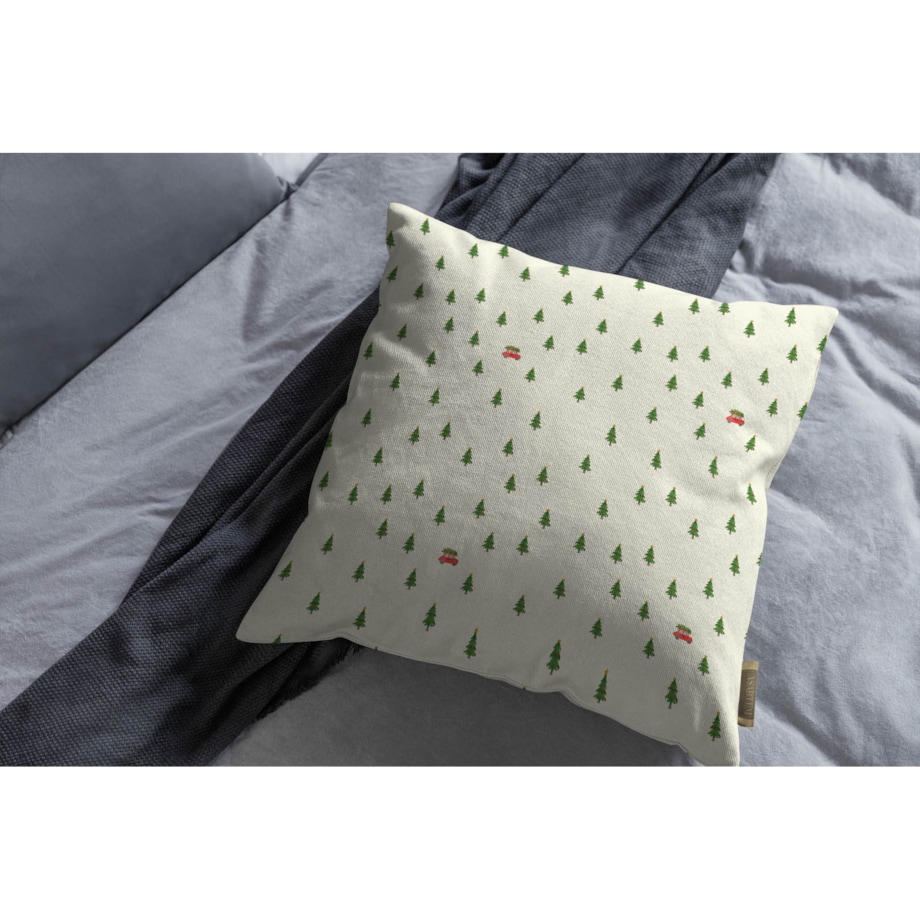 Poduszka świąteczna - Minimalistyczny las 45x45 cm