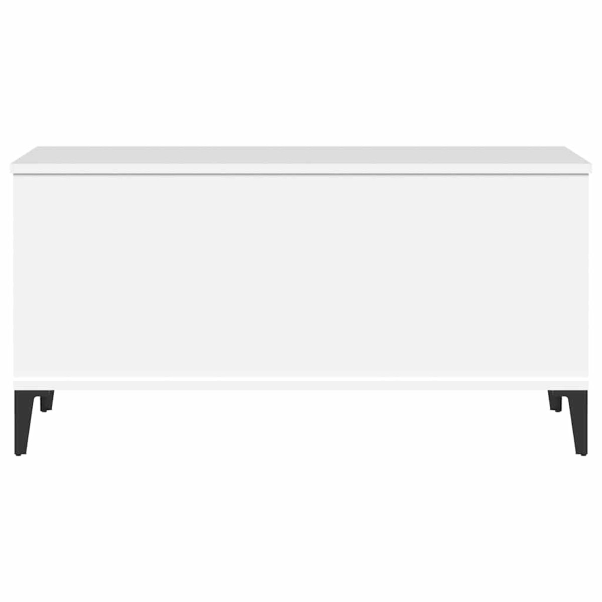 vidaXL Stolik kawowy, biały 90x44,5x45 cm, materiał drewnopochodny