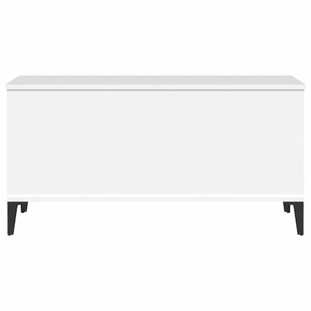 vidaXL Stolik kawowy, biały 90x44,5x45 cm, materiał drewnopochodny