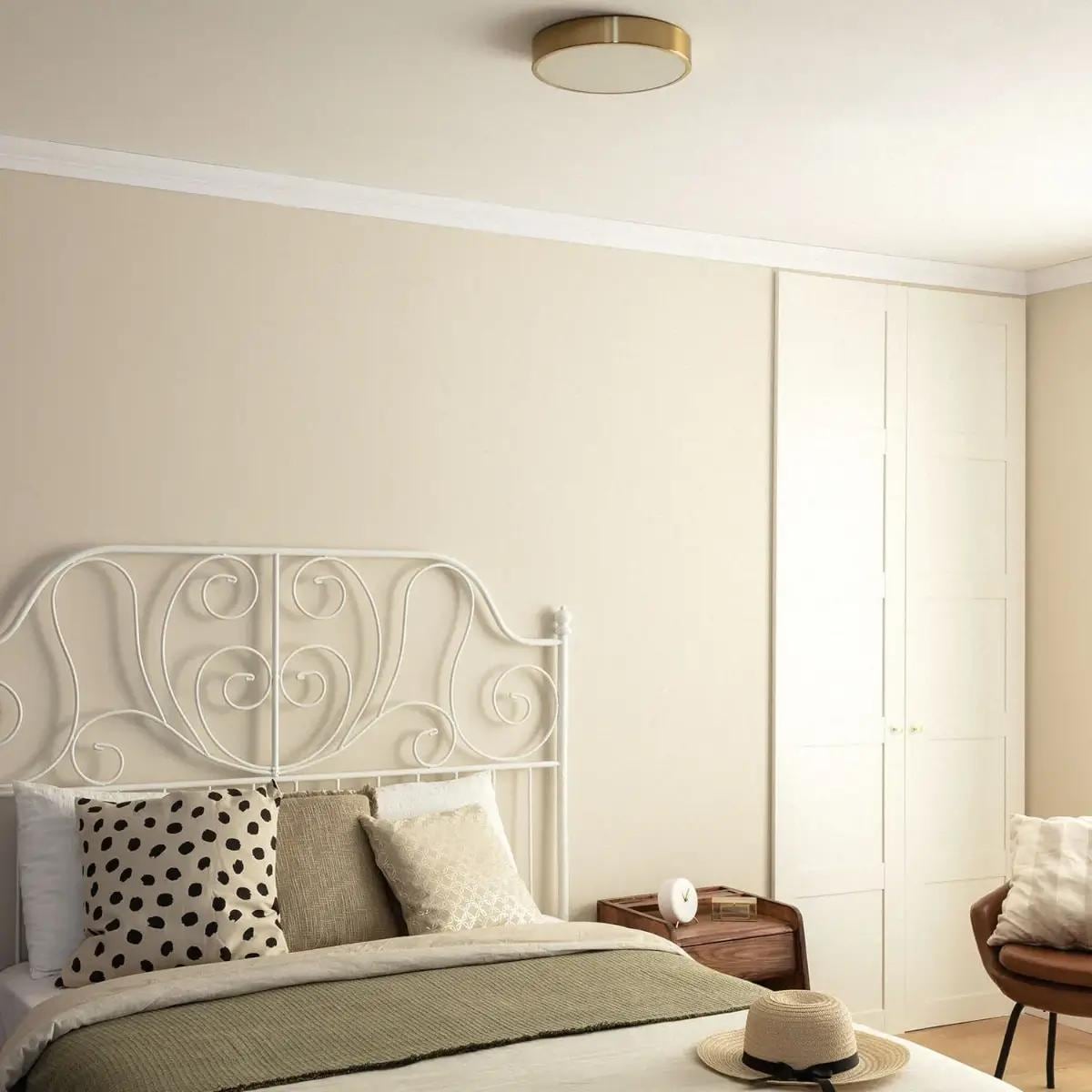 Okrągły plafon Cerchio ABR-PLO-Z-18W-CCT Abruzzo LED 18W 3000-6000K złoty biały