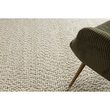 Dywan wełniany TAHAR 99005B krem / szary - 90x150 cm