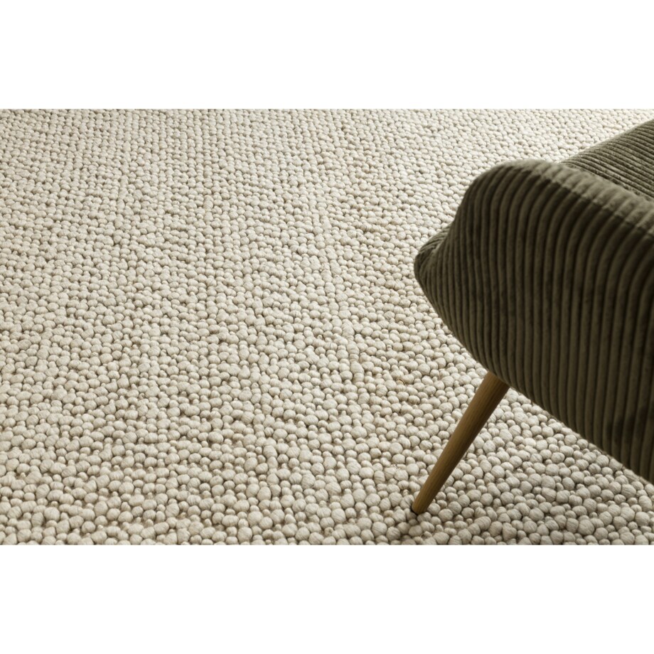 Dywan wełniany TAHAR 99005B krem / szary - 90x150 cm