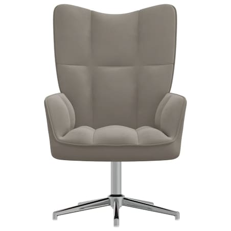 vidaXL Fotel, jasnoszary, obity aksamitem