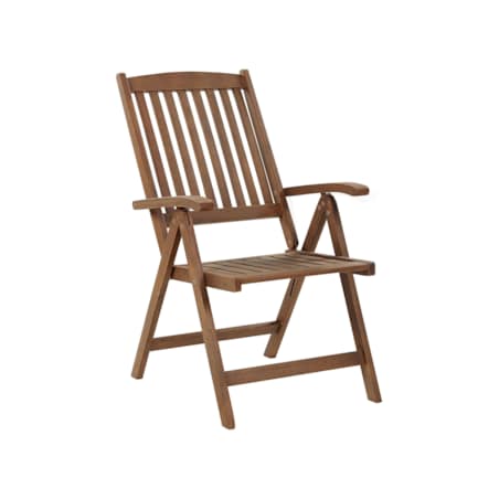 Krzesło ogrodowe drewno akacjowe ciemne AMANTEA