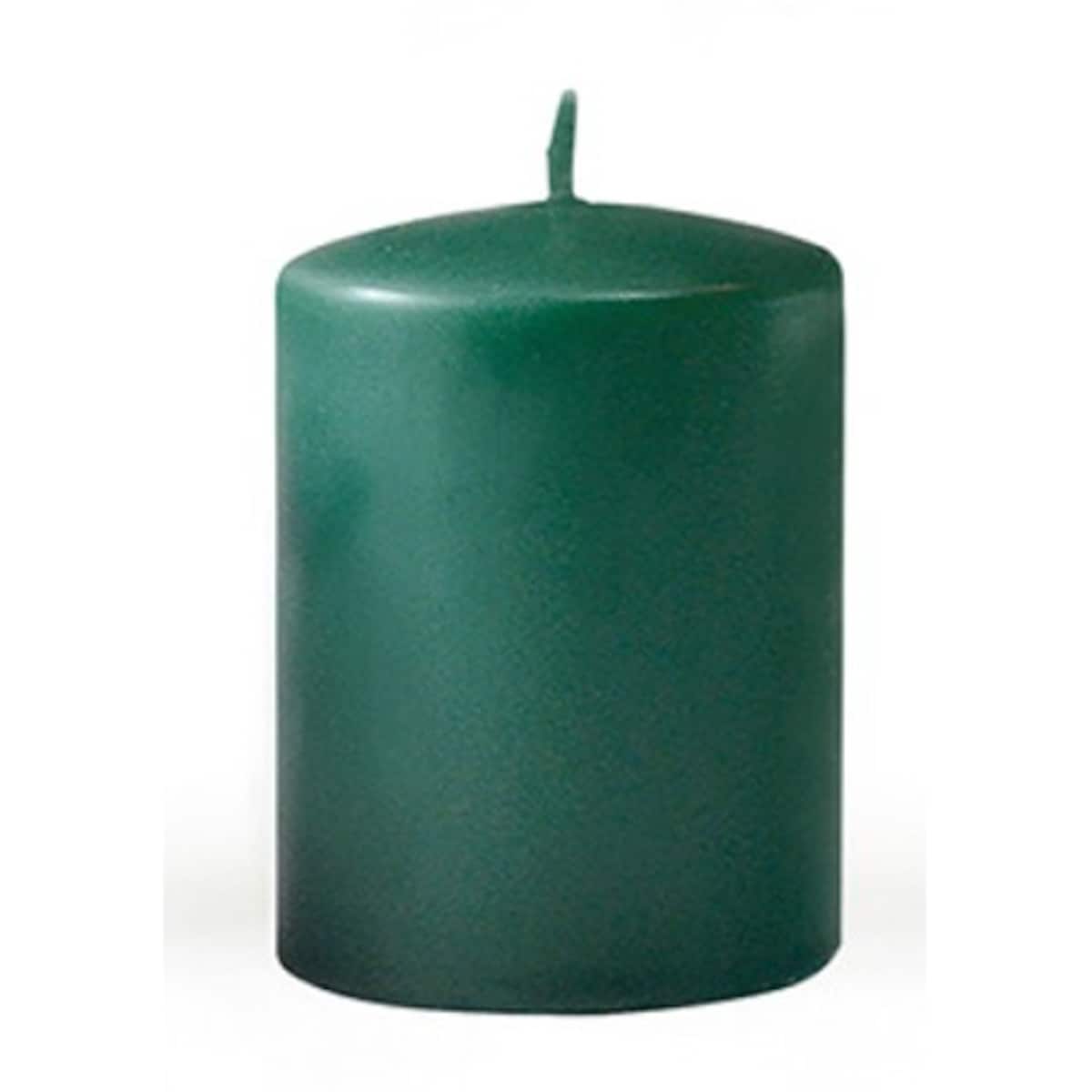 Świeca CLASSIC CANDLES Walec mały 7xh10cm parafinowa zielona