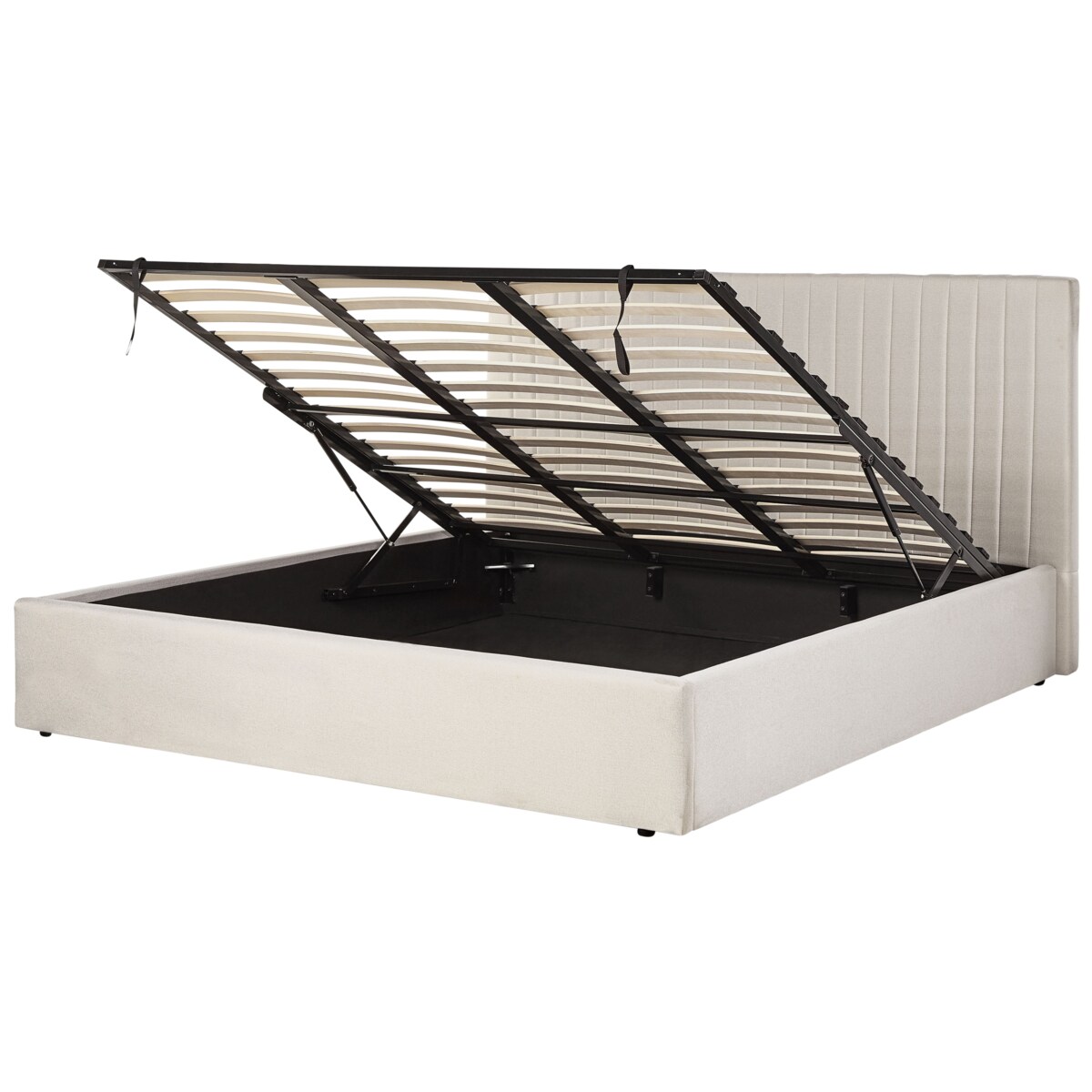 Łóżko z pojemnikiem VION 180 x 200 cm Beżowy