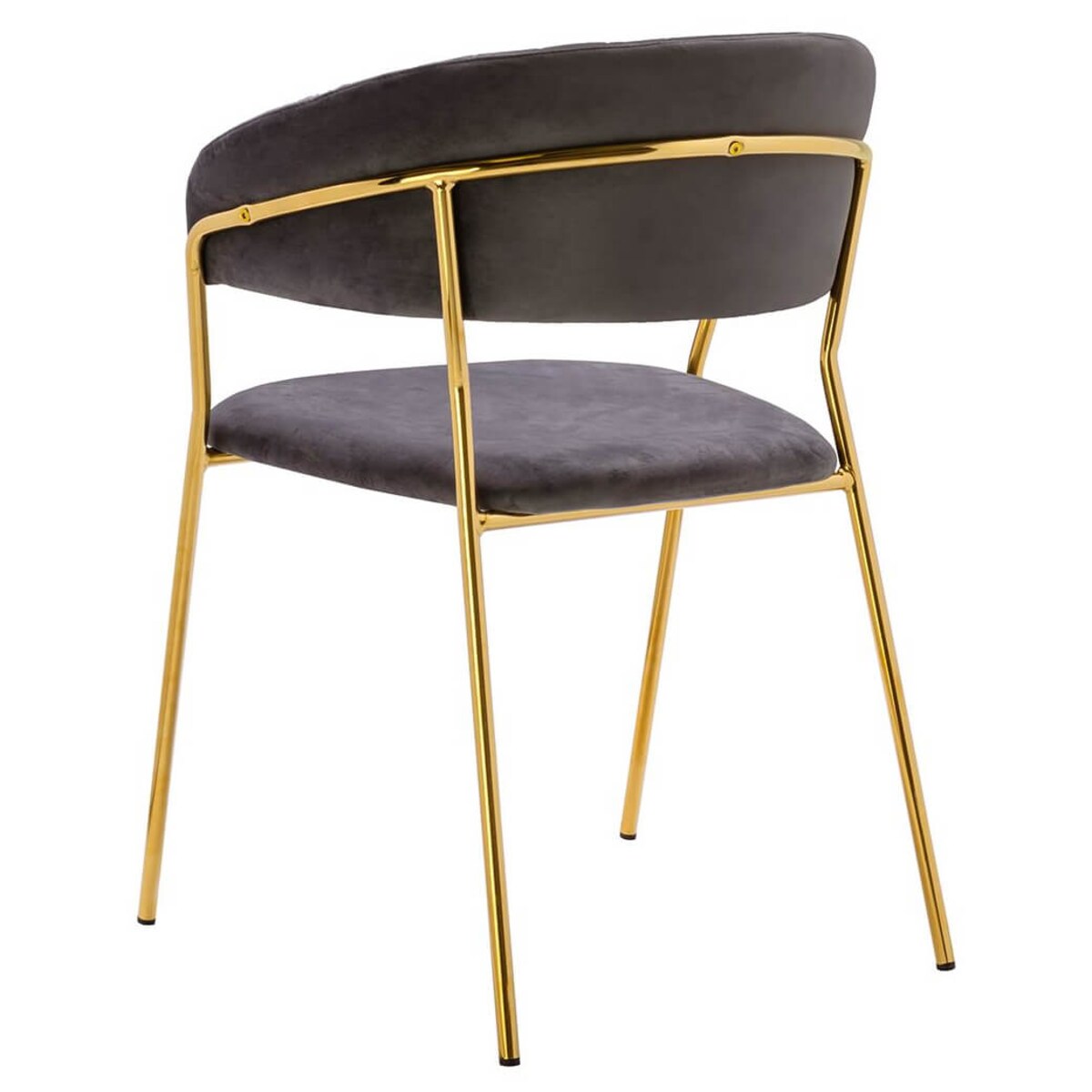 Krzesło z pionowymi przeszyciami Margo KH121100121.11 King Home ciemnoszare