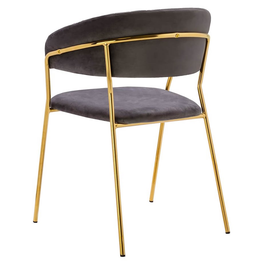 Krzesło z pionowymi przeszyciami Margo KH121100121.11 King Home ciemnoszare