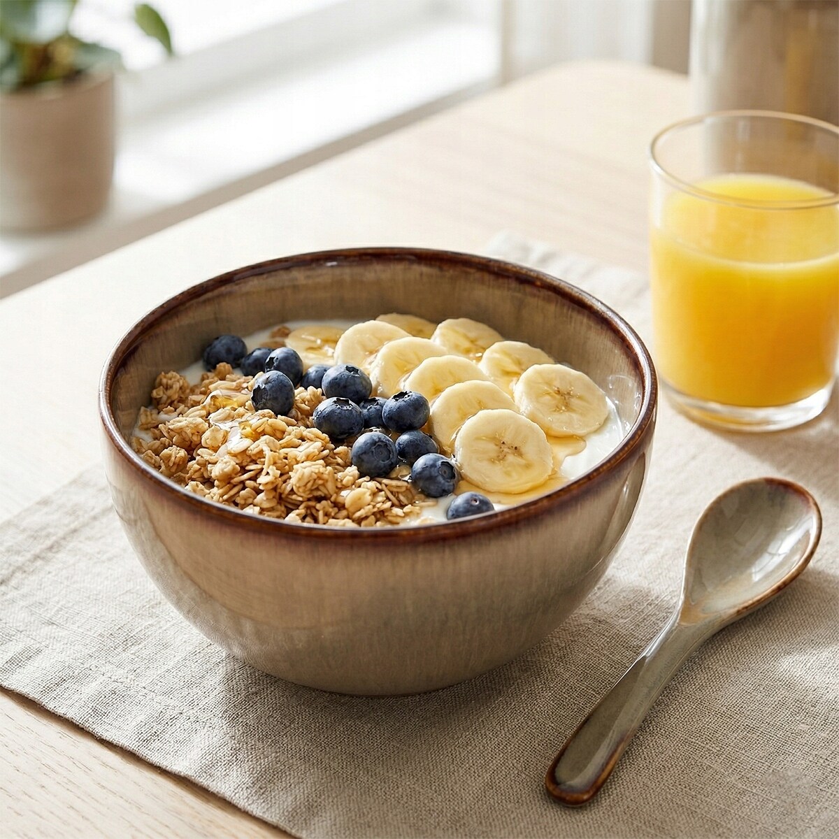 MISKA OBIADOWA BULIONÓWKA 600ml DUŻA CERAMICZNA BRĄZOWA SALATERKA MISA