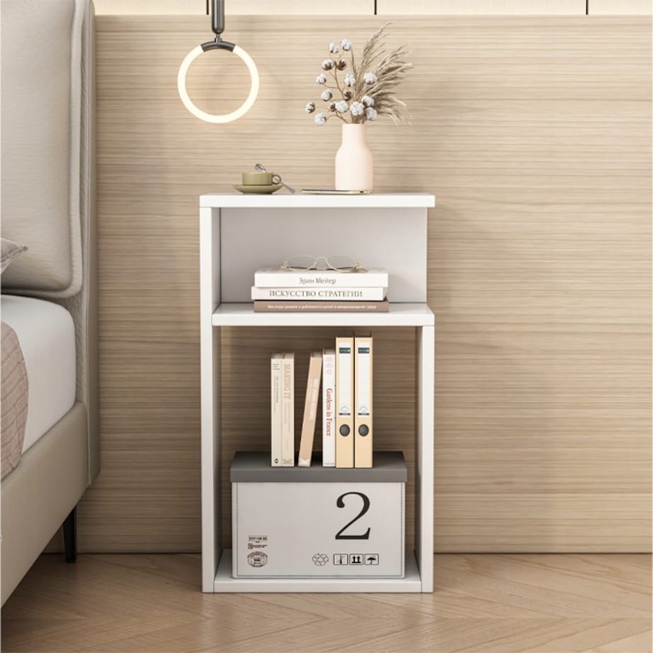 Szafka nocna biała do sypialni stolik loft salonu nowoczesna 50 cm