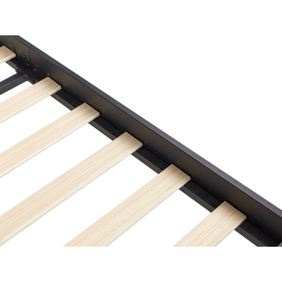 Łóżko metalowe 180 x 200 cm czarne MAURESSAC