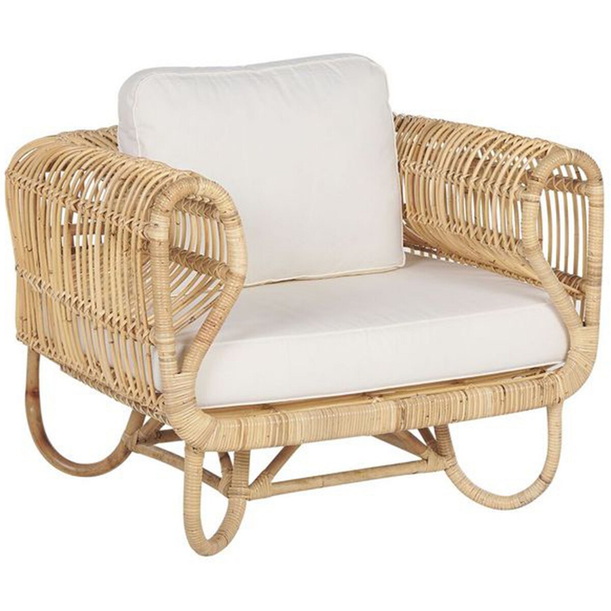 Fotel ogrodowy DOLCEDO Rattan Naturalny