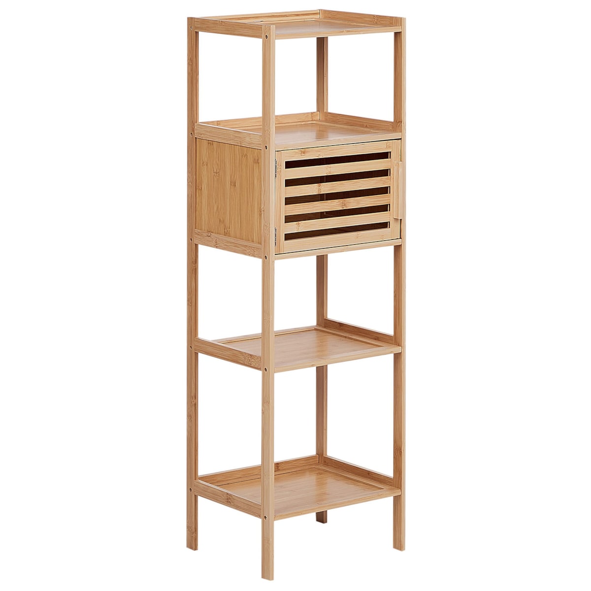 Bambusowy regał łazienkowy jasne drewno LAFAYETTE