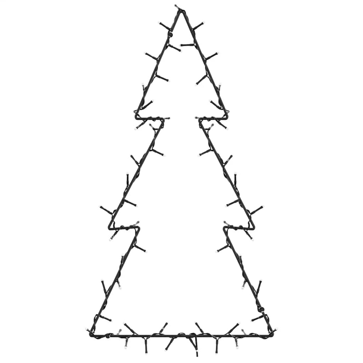 vidaXL Lampki świąteczne choinka sylwetka, 80 LED