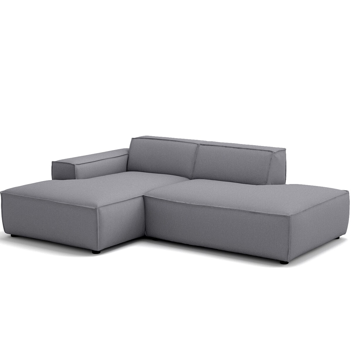 Narożnik otwarty lewy Modularis - Szary Welur