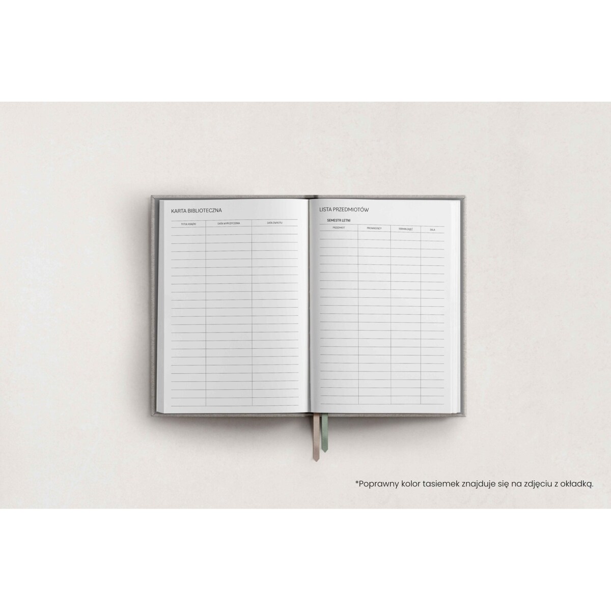 AKADEMICKI PLANNER KSIĄŻKOWY. PLANER STUDENTA. BLACK OPIUM