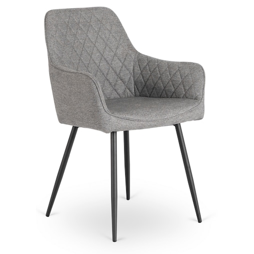 Krzesło Tapicerowane Kuchenne Do Salonu Jadalni Kuchenne Szary BRESSO 2