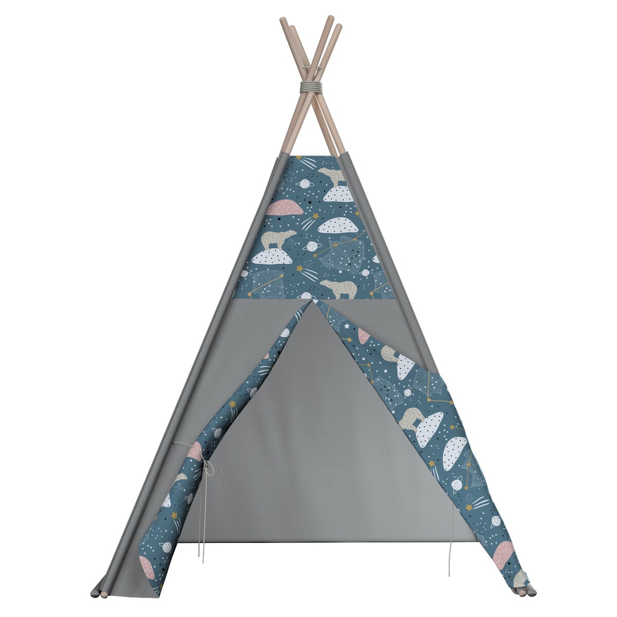Tipi, niebieski, 110 x 110 x 155 cm, Magic Collection