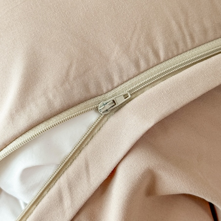 pościel "french roses" z aplikacją 3d róże wyszywane 200x220 | beżowy