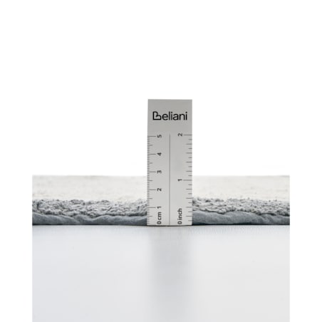 Dywanik łazienkowy NANGAL Szary/ beżowy 60 x 90 cm Bawełna