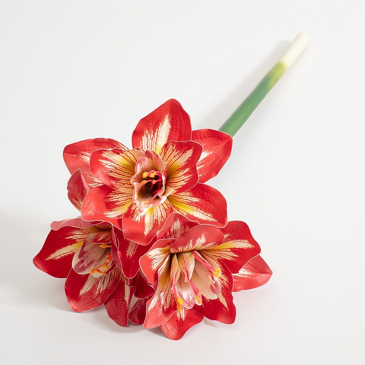 Kwiat sztuczny Amarylis 62 cm red, 15x62 cm