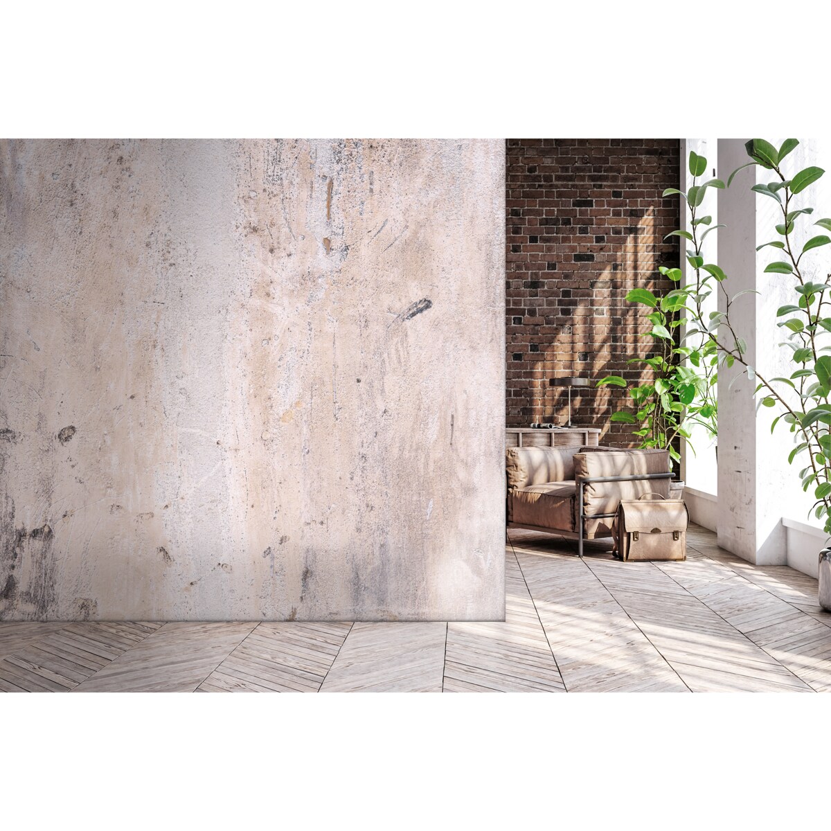 Tapeta Różowy beton, 416x254cm