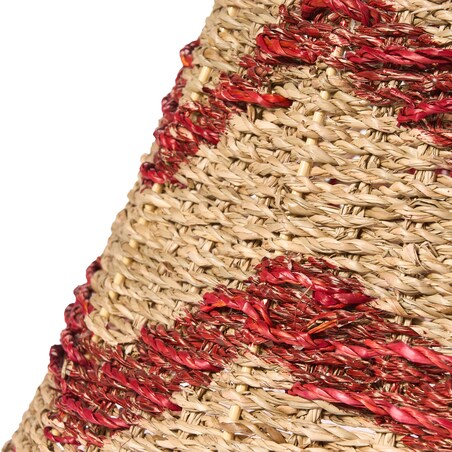 Osłonka pod choinkę HIVER Trawa morska Czerwony 43 cm