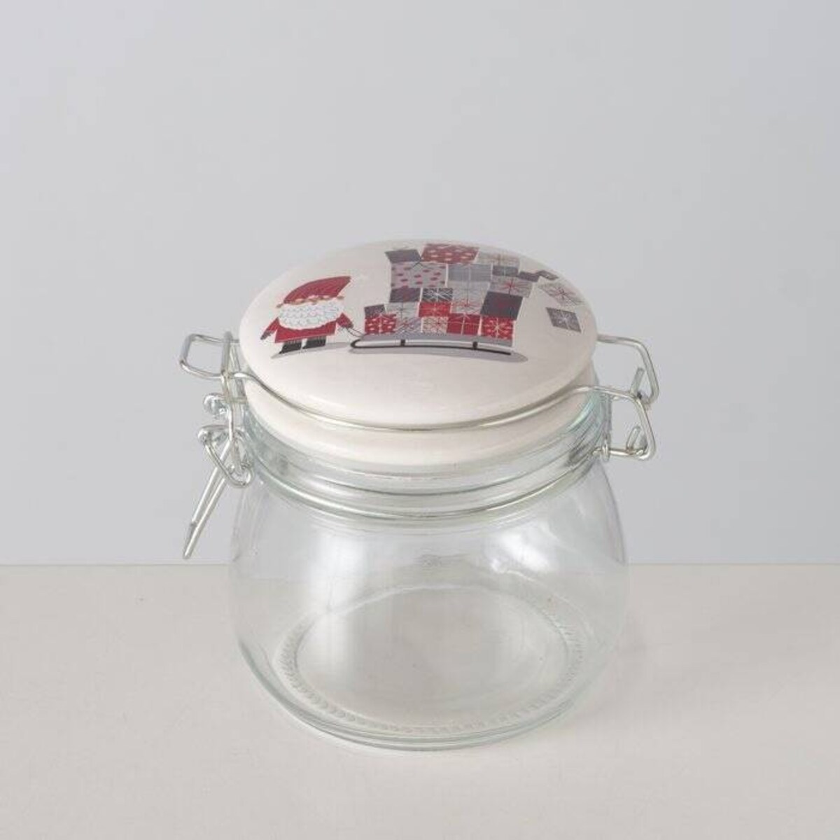 Słoik z porcelanową pokrywką MONTI, 450 ml