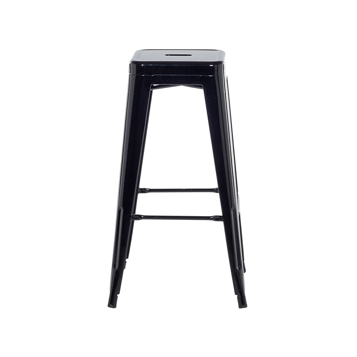 Zestaw 2 stołków barowych metalowych 76 cm czarny CABRILLO