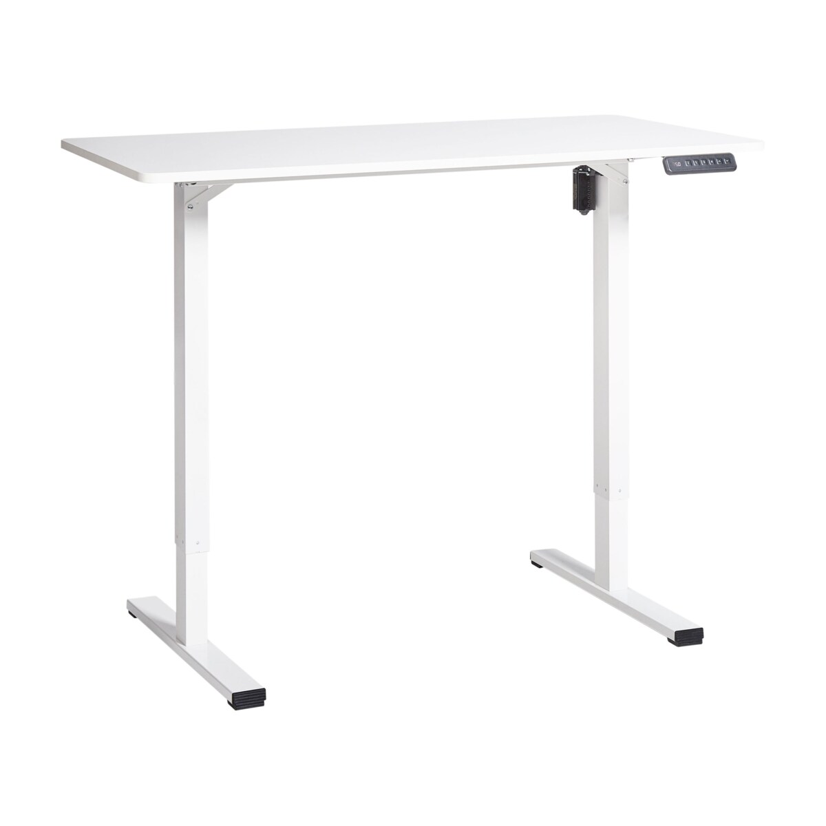 Biurko regulowane elektrycznie 120 x 60 cm białe TAVARES