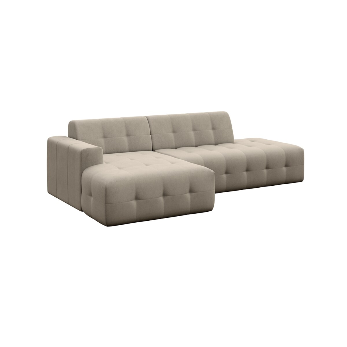 Sofa narożna lewa Tuil ciemno beżowa