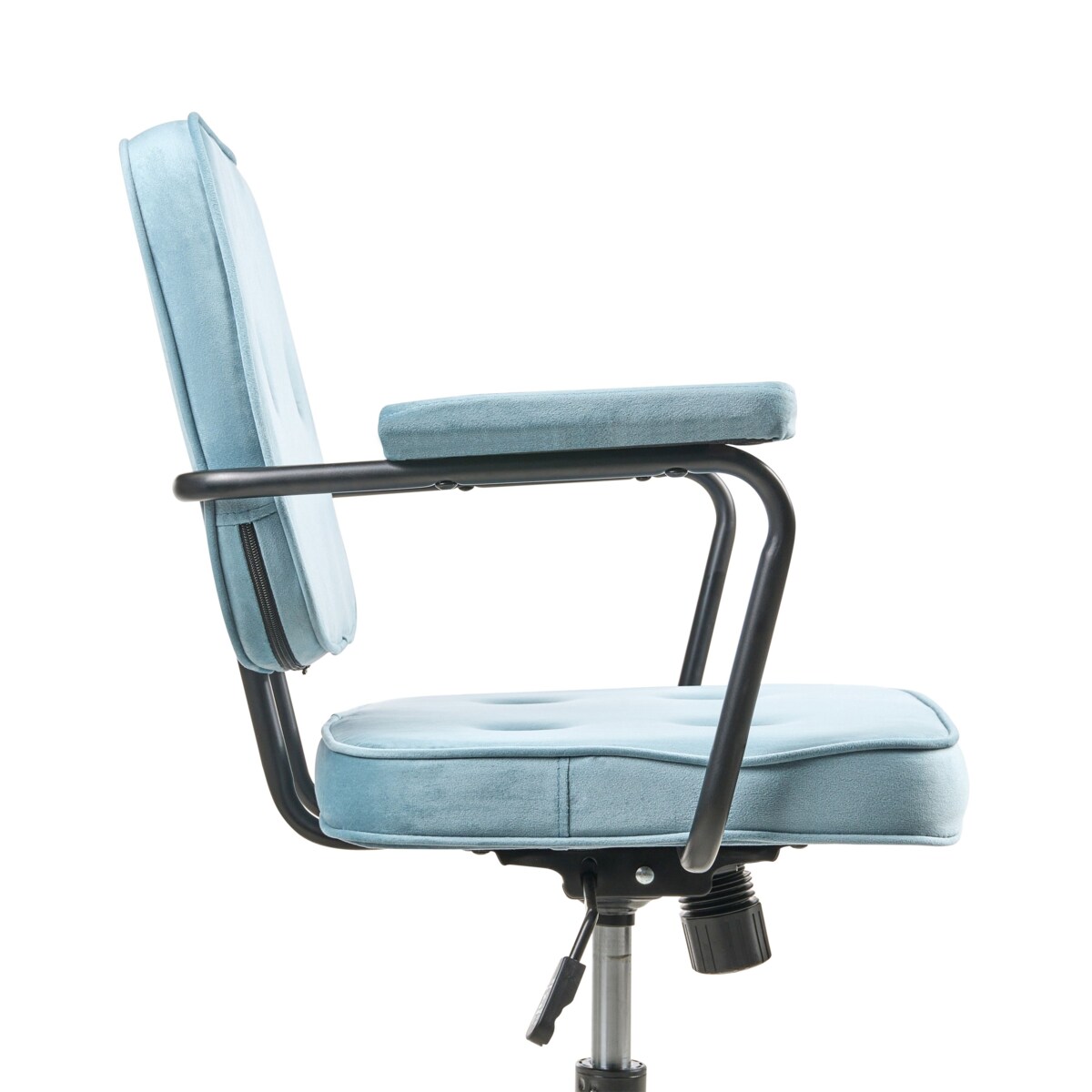 Krzesło obrotowe PAWNEE Welur Błękitny