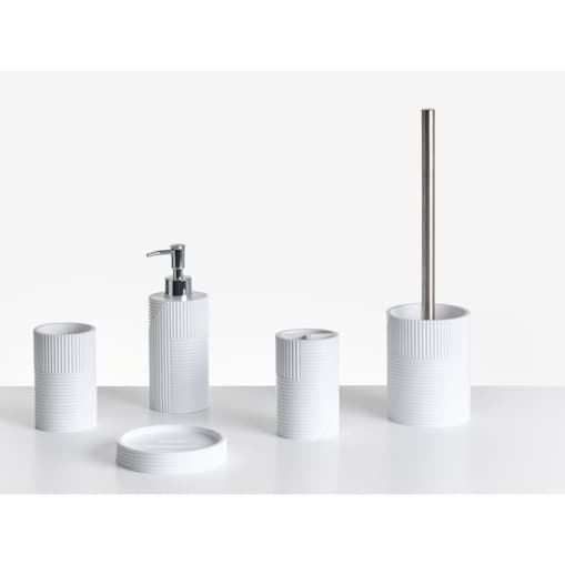 Zestaw akcesoriów łazienkowych 5 elementów SEPAHUA Biały