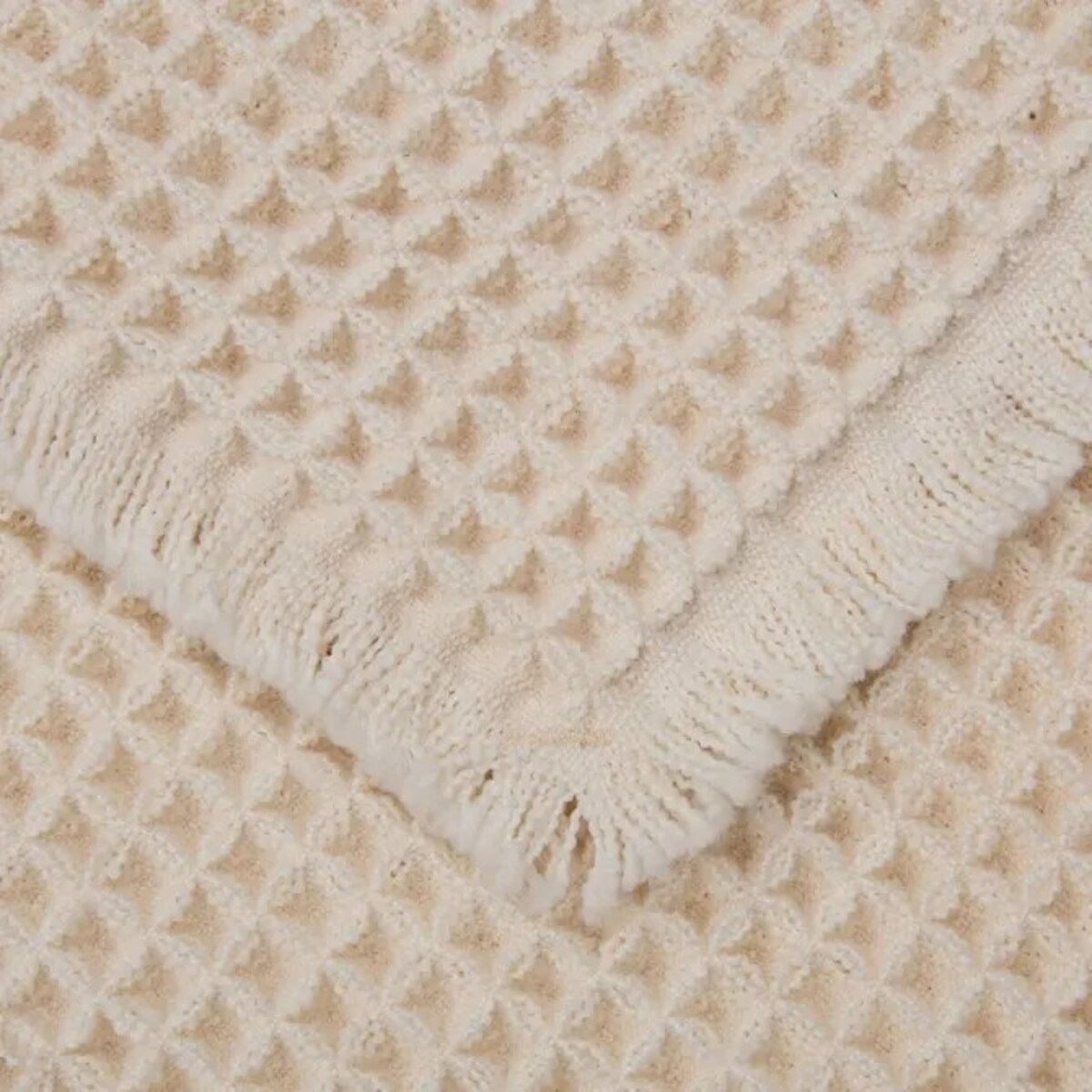 Dywanik łazienkowy, waflowy, 50 x 80 cm, beżowy