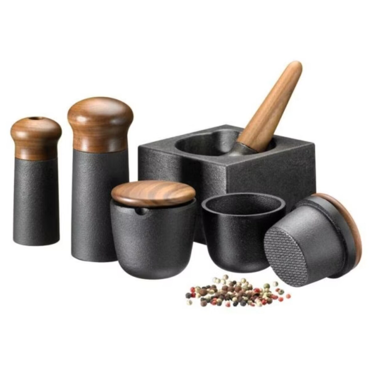 Moździerz żeliwny WALNUT, 12 x 12 x 8.2 cm, Skeppshult